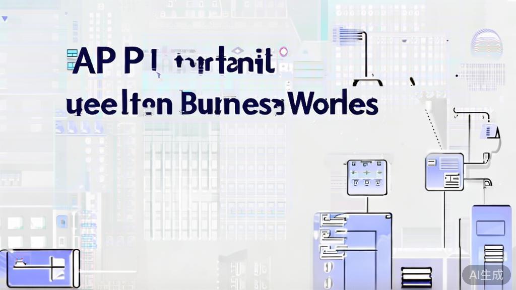 High-quality business illustration regarding API transit use cases, minimal flat design