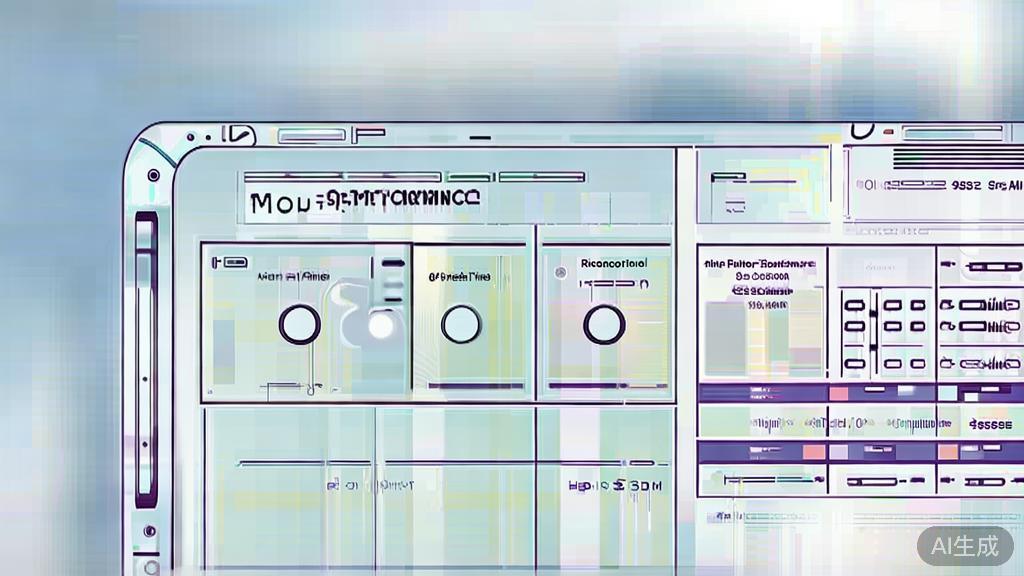 High-quality business illustration of API performance monitoring, minimal flat design