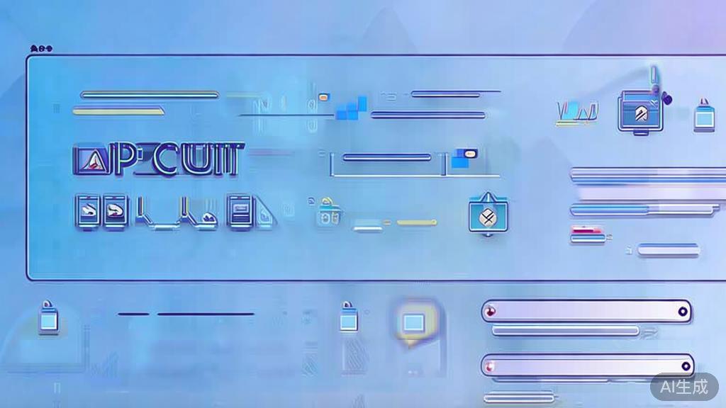 Flat vector illustration of API security issues, dashboard style, soft blue gradient