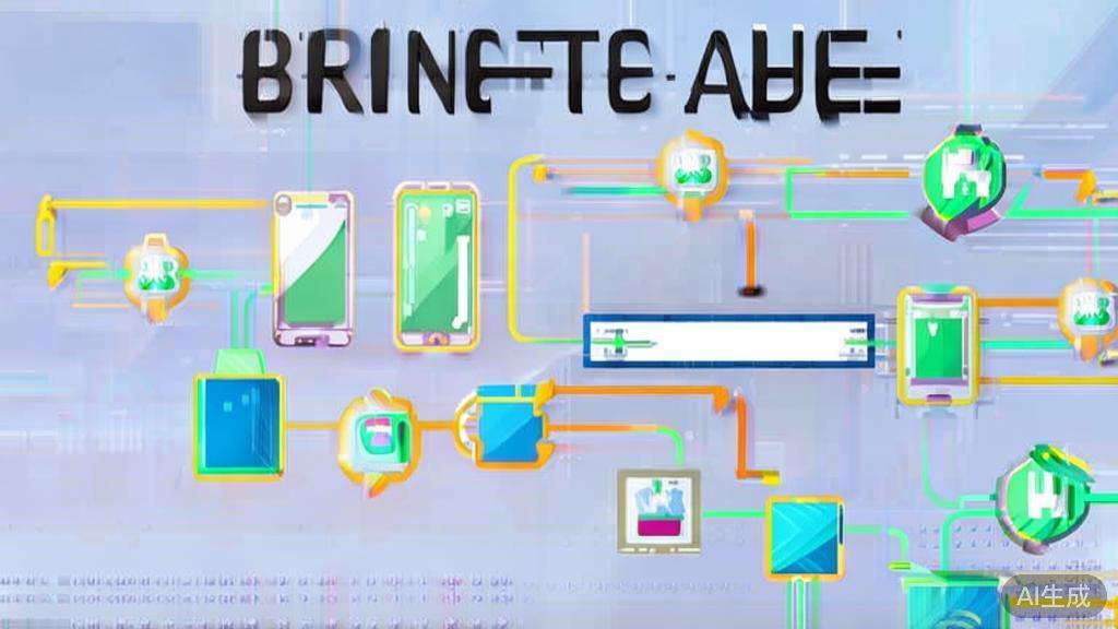 High-quality business illustration regarding IoT and API integration, minimal flat design