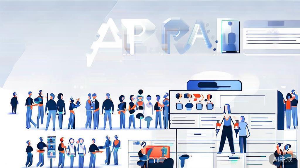 High-quality business illustration regarding API support community, minimal flat design
