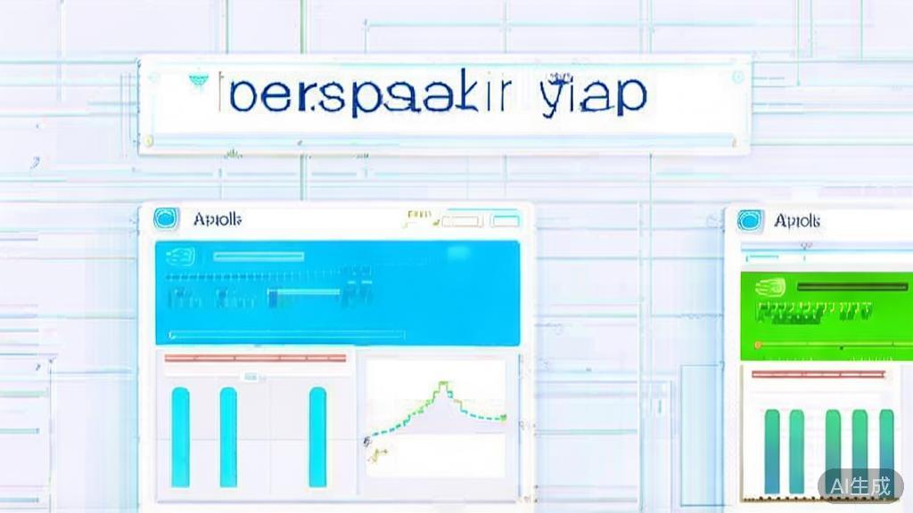High-quality business illustration regarding API performance comparison, minimal flat design