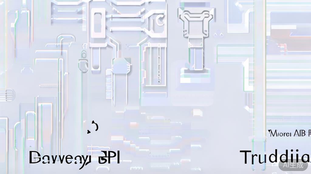 "High-quality business illustration comparing Gateway API and Traditional API, minimal flat design"