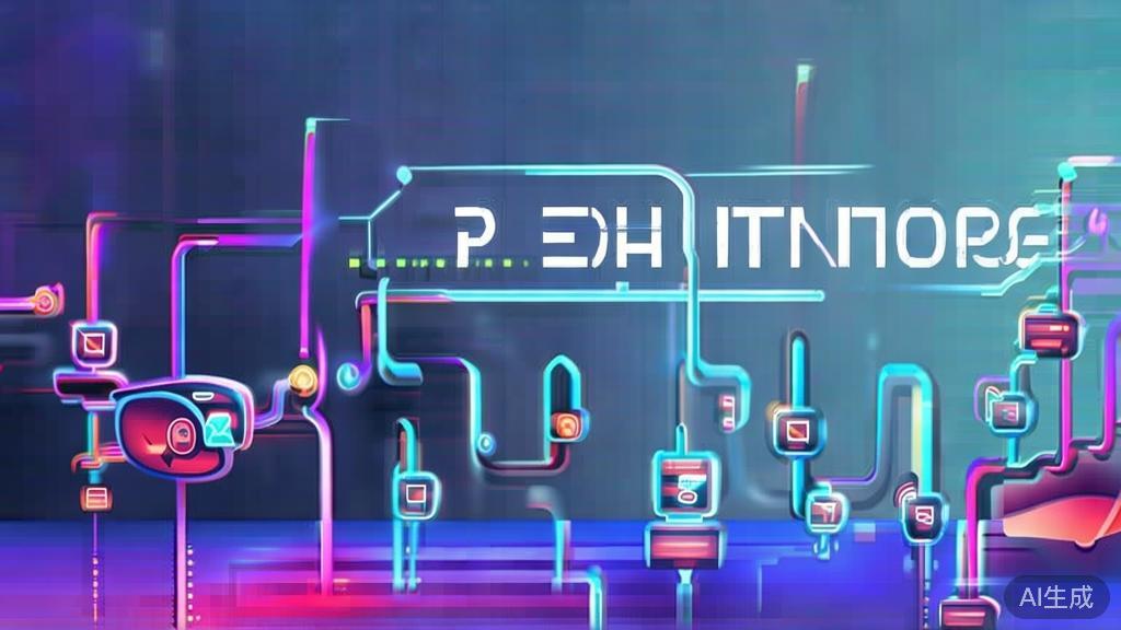 High-quality business illustration regarding future trends in API technology, minimal flat design