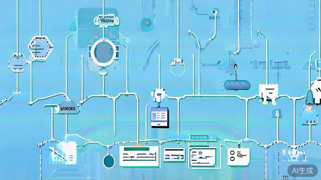 Flat vector illustration of planning and strategy in a business context, dashboard style, soft blue gradient