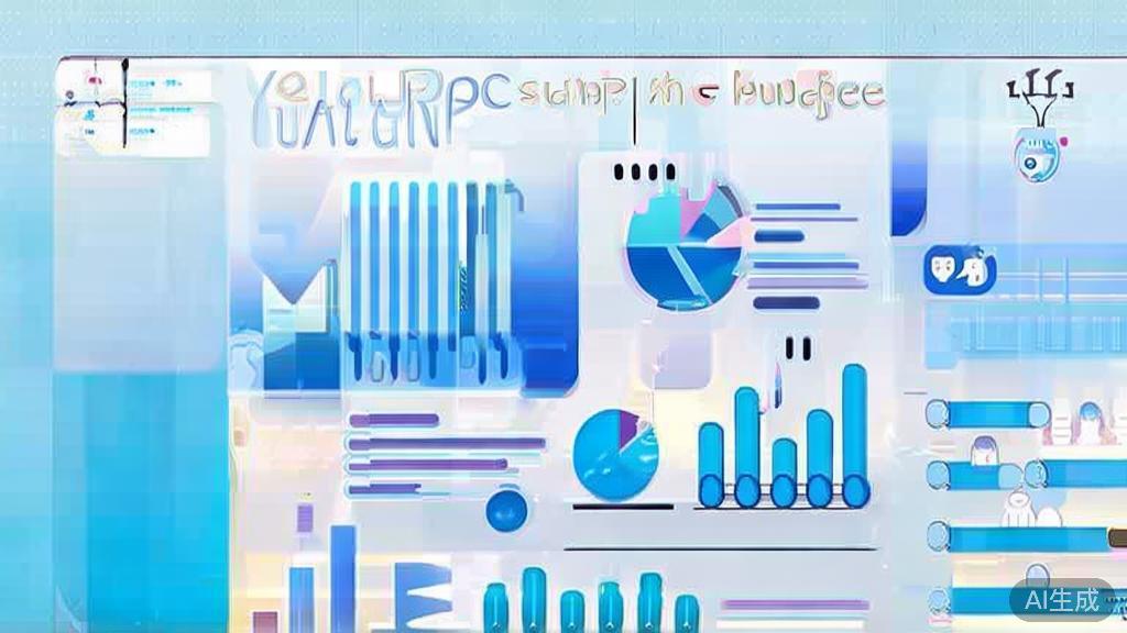 Flat vector illustration depicting funding and budgeting in startups, dashboard style, soft blue gradient