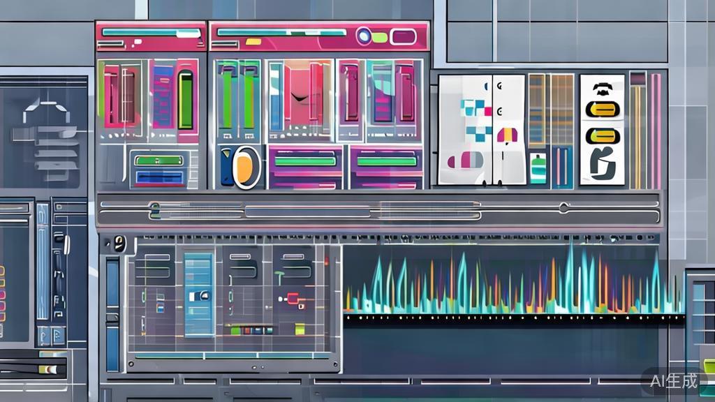 "High-quality business illustration regarding video editing and sound effects, minimal flat design"