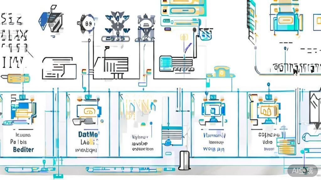 "Flat vector illustration of selecting appropriate AI tools for entrepreneurship, minimalist style"