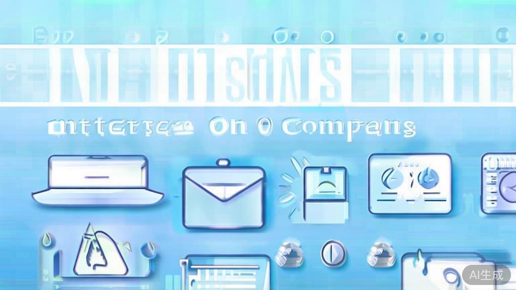 Flat vector illustration of digital tools for one-person companies, dashboard style, soft blue gradient