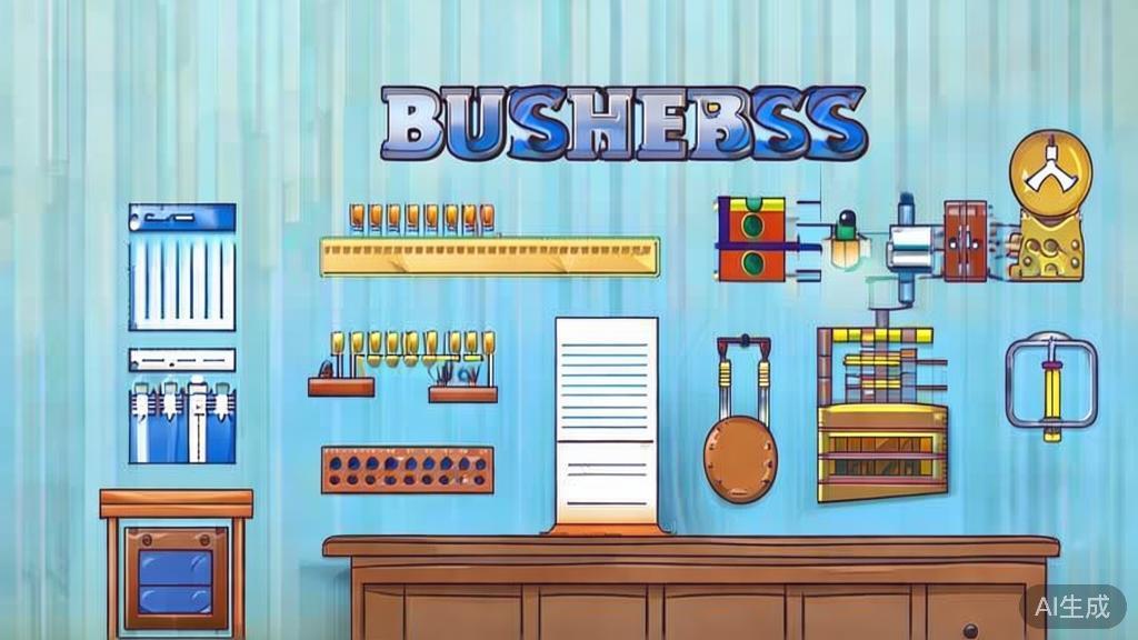 Flat vector illustration of traditional business methods, dashboard style, soft blue gradient
