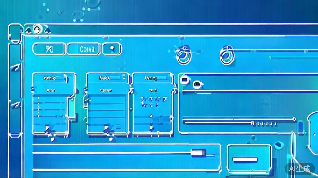 Flat vector illustration of scriptwriting assistant tool, dashboard style, soft blue gradient