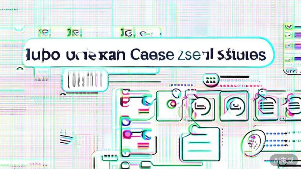 High-quality business illustration regarding user reviews and case studies for AI tools, minimal flat design