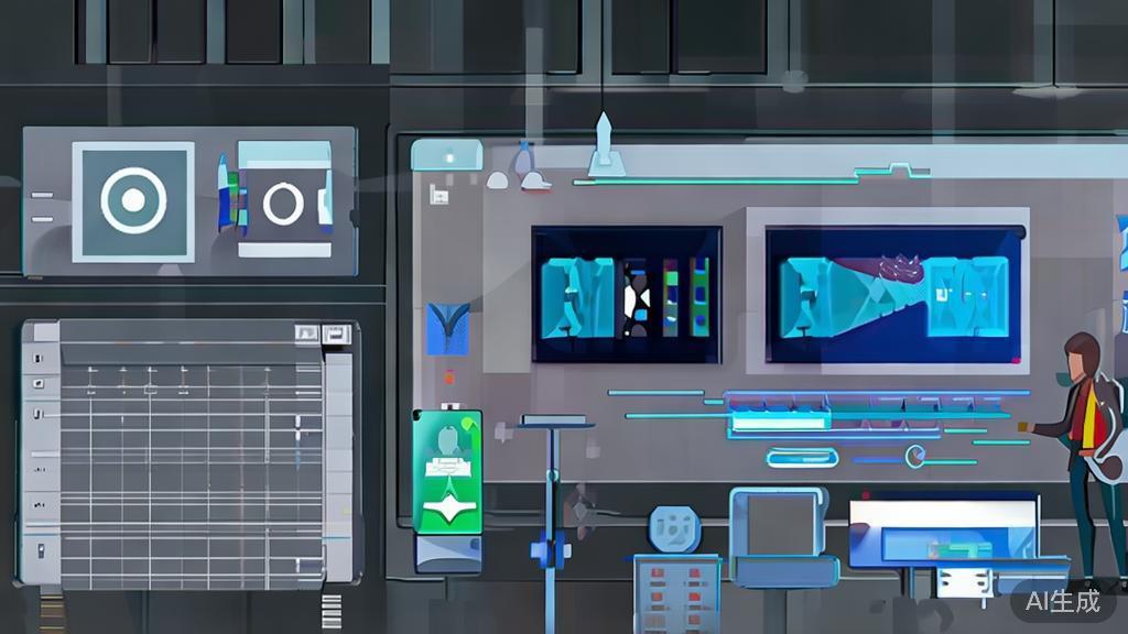 High-quality business illustration regarding AI in film editing and production, minimal flat design
