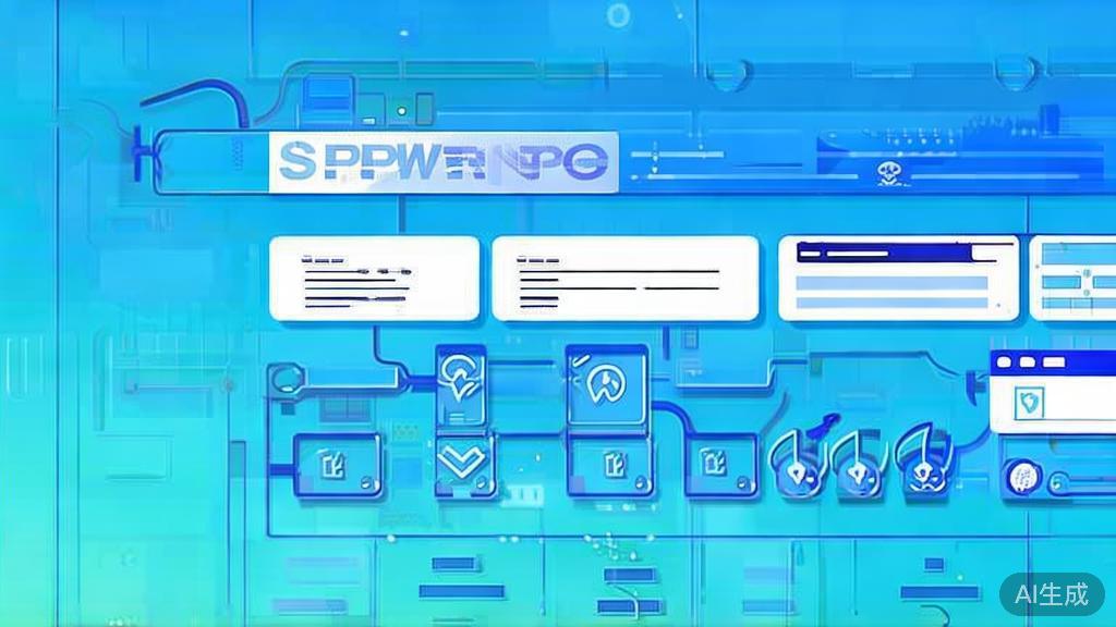Flat vector illustration of scriptwriting process, dashboard style, soft blue gradient