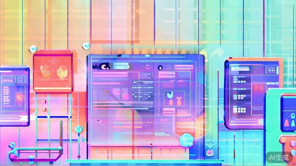 "High-quality illustration regarding the future of AI in short film production, minimal flat design"