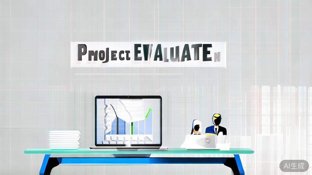 High-quality business illustration regarding project evaluation, minimal flat design