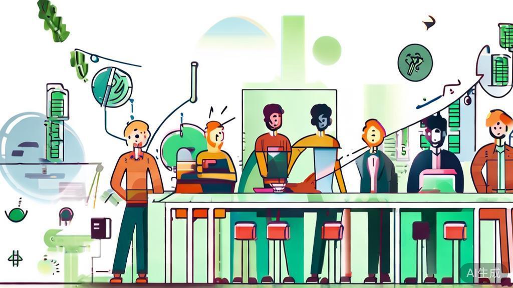 High-quality business illustration regarding opportunities in entrepreneurship, minimal flat design