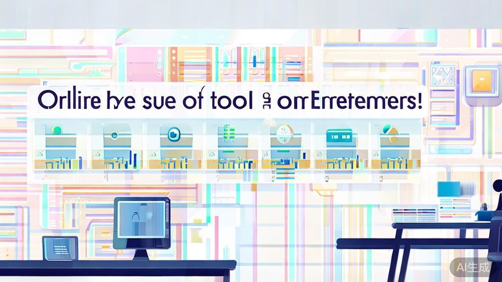 High-quality business illustration regarding online tools for entrepreneurs, minimal flat design