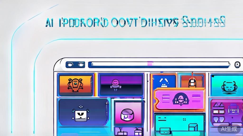 High-quality business illustration regarding the future of AI short dramas, minimal flat design