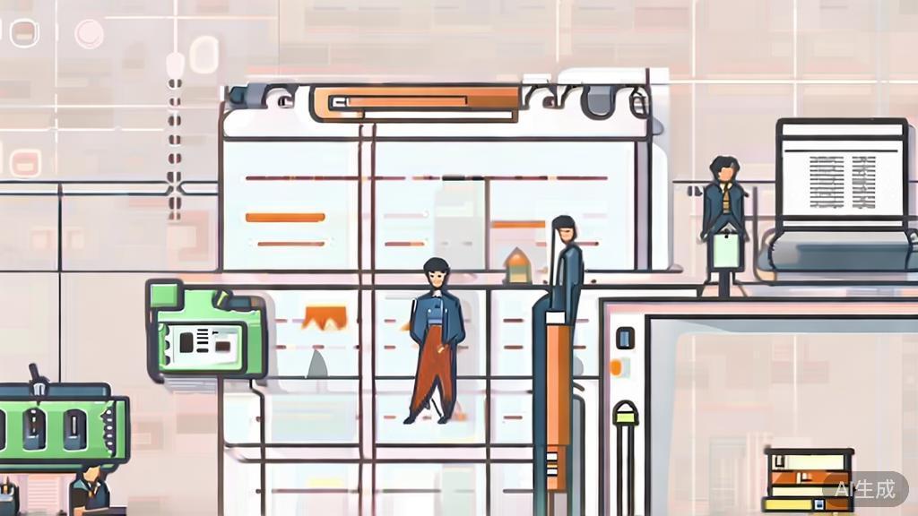 High-quality business illustration of media content creation without AI, minimal flat design