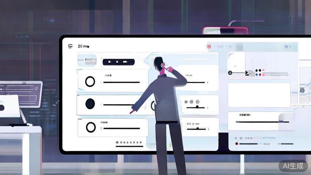 "High-quality business illustration of a person customizing settings on a mobile app, minimal flat design"