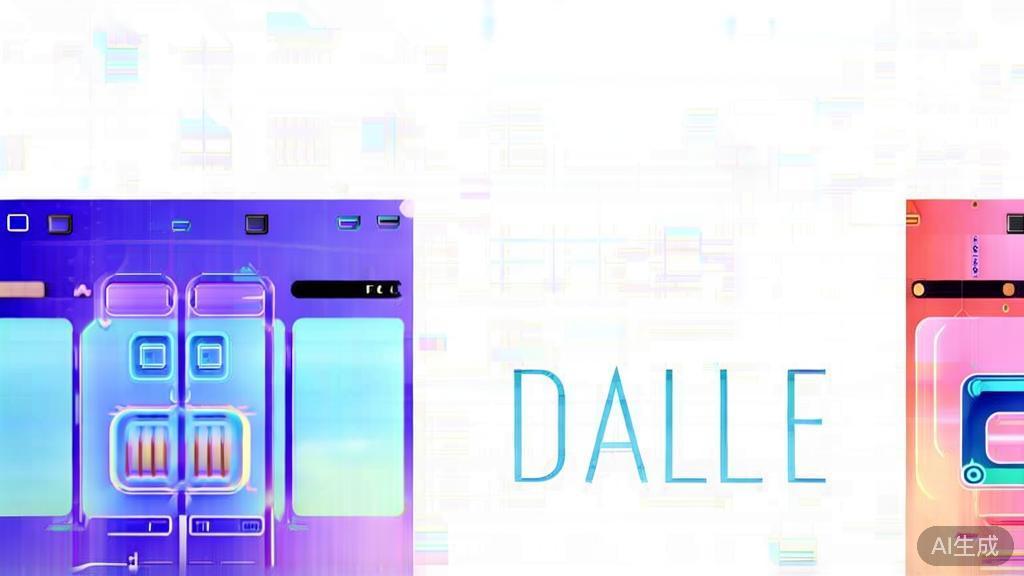 High-quality illustration comparing GPT-Image-2 and DALL-E, minimal flat design