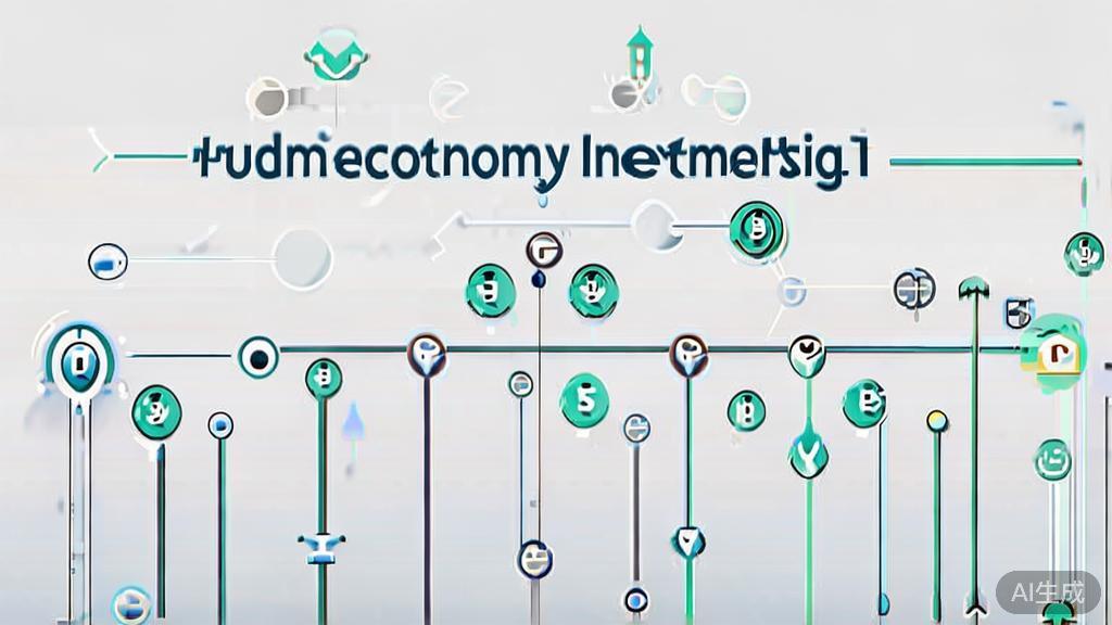 High-quality business illustration regarding investment strategies in Token economy, minimal flat design