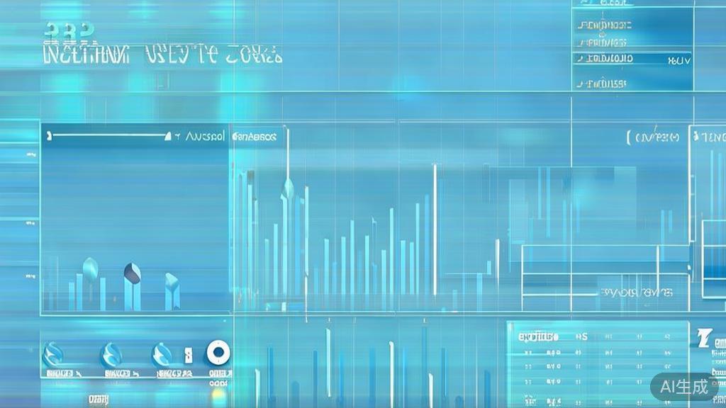 Flat vector illustration of investment comparison, dashboard style, soft blue gradient