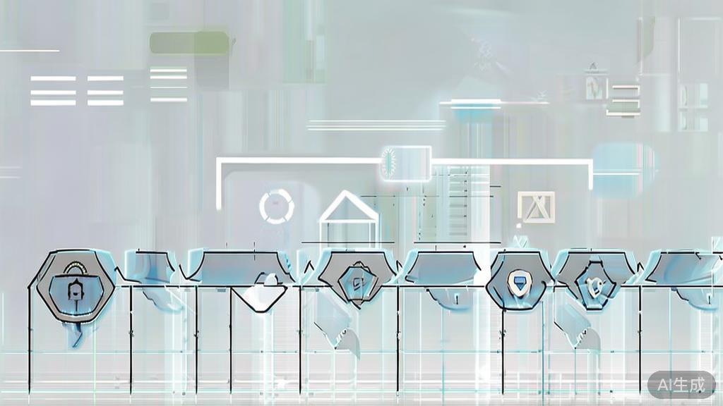 High-quality business illustration regarding token security measures, minimal flat design