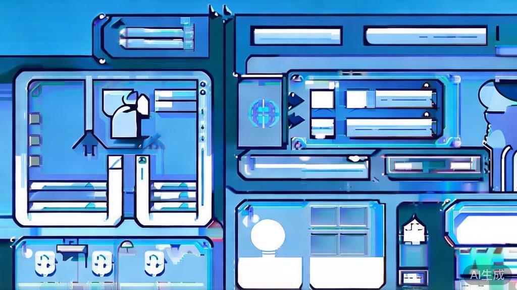 Flat vector illustration of token代理 in supply chain, dashboard style, soft blue gradient