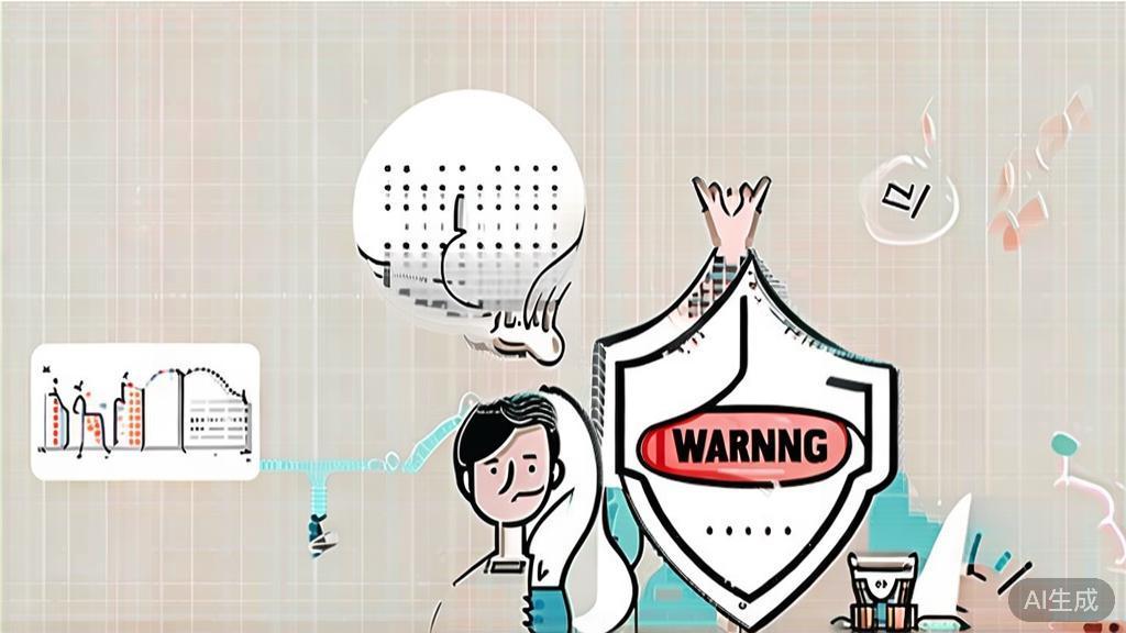 High-quality business illustration regarding avoiding investment pitfalls, minimal flat design