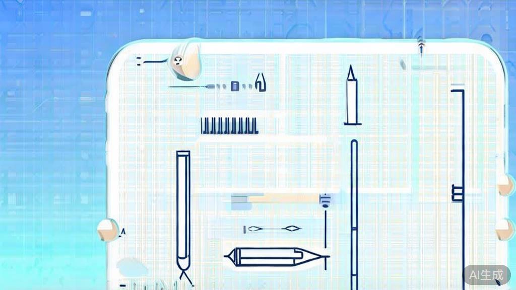 Flat vector illustration of writing tools comparison, dashboard style, soft blue gradient