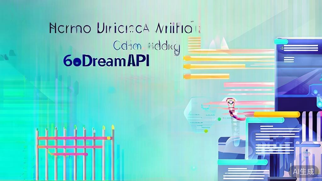 High-quality business illustration regarding the future of AI writing and 6Dream API strategies, minimal flat design