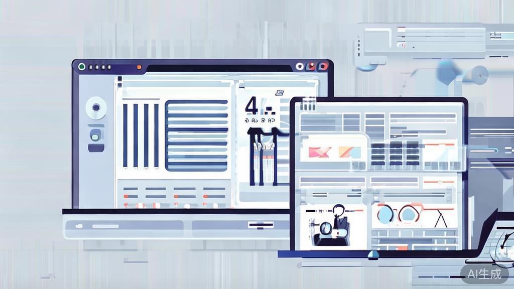 "Flat vector illustration of data analysis in content creation, corporate style"