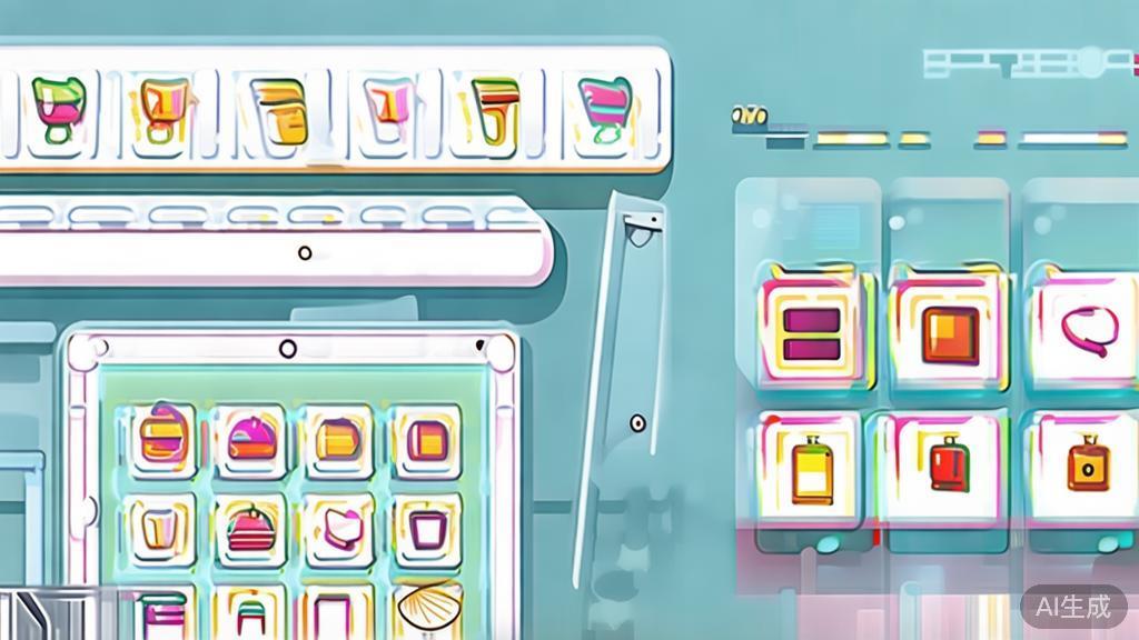 High-quality business illustration regarding e-commerce product recommendations, minimal flat design