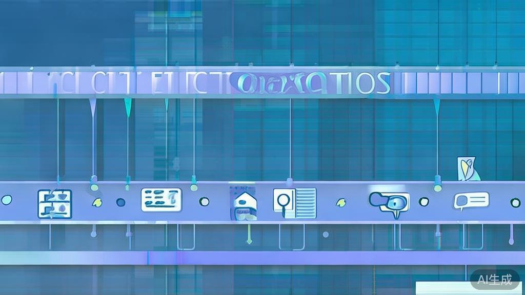 Flat vector illustration of content creation process, dashboard style, soft blue gradient