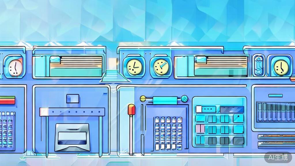 Flat vector illustration of productivity tools, dashboard style, soft blue gradient