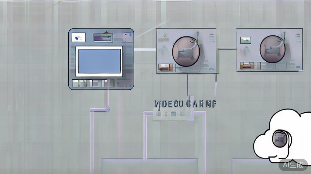 "High-quality business illustration of video sharing process, minimal flat design"
