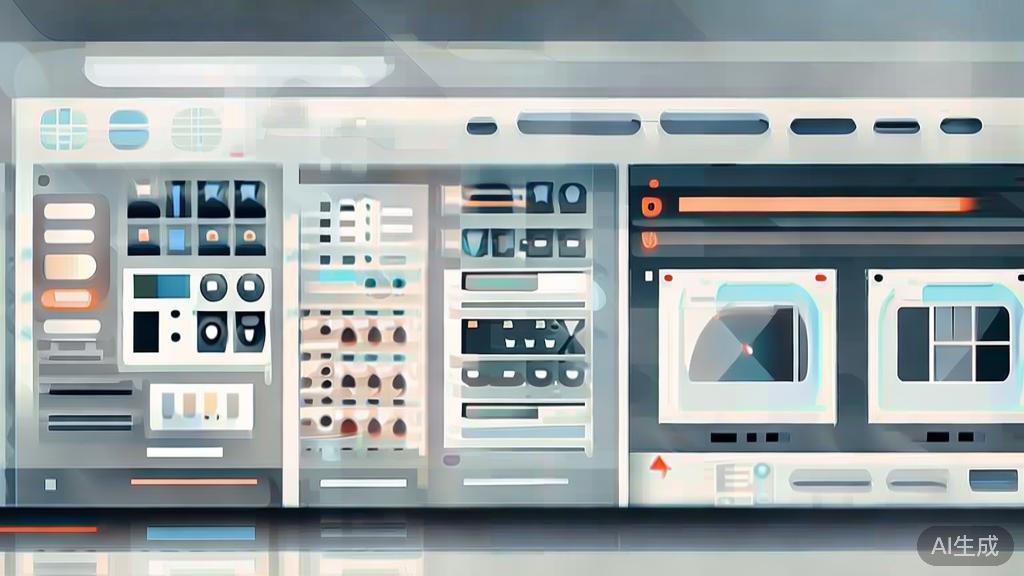 High-quality business illustration regarding video effects, minimal flat design