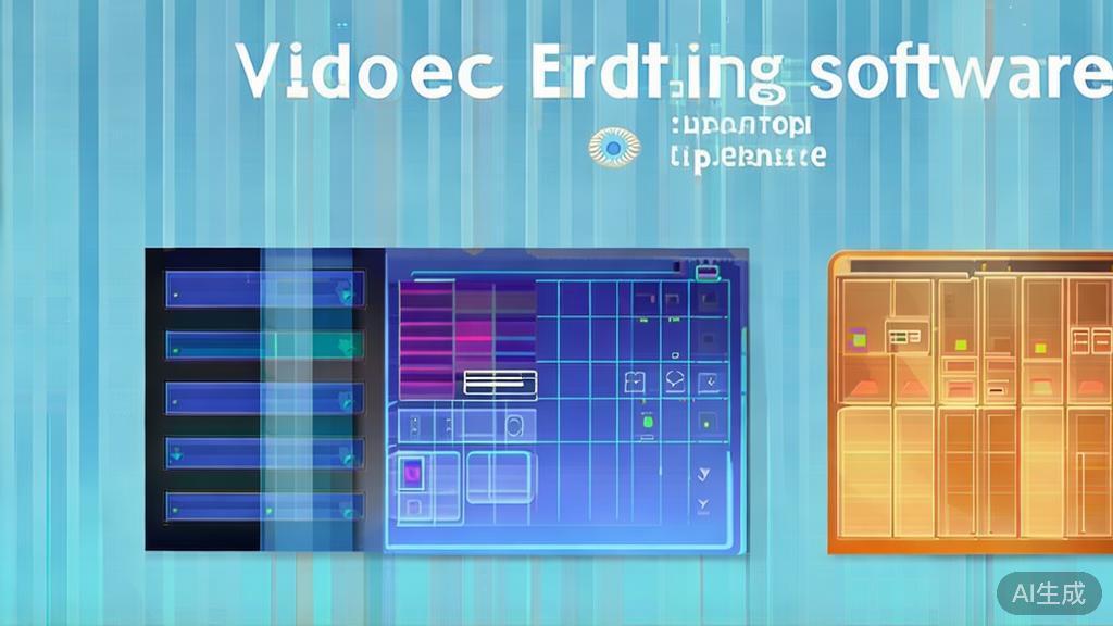 Flat vector illustration of video editing comparison, dashboard style, soft blue gradient