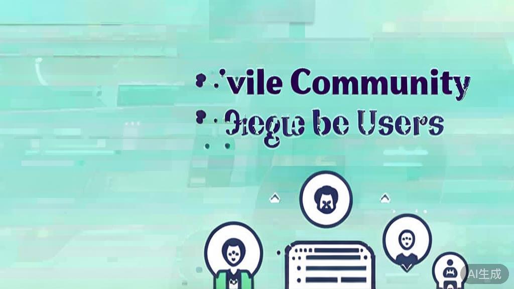 "Flat vector illustration of a supportive online community for Veo3 users, minimal design"