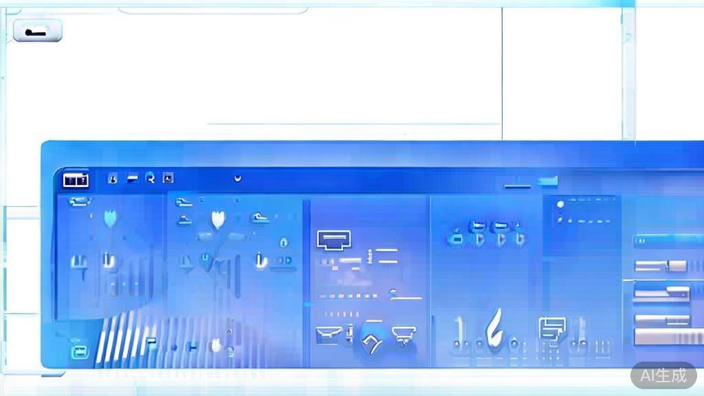 Flat vector illustration of 短视频制作工具, dashboard style, soft blue gradient
