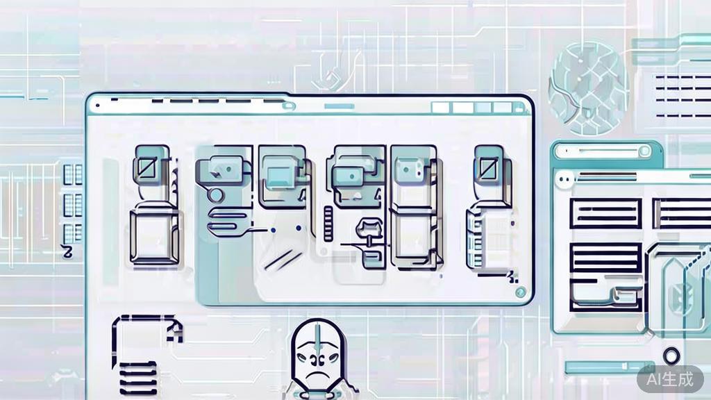 High-quality business illustration regarding AI product strategy, minimal flat design