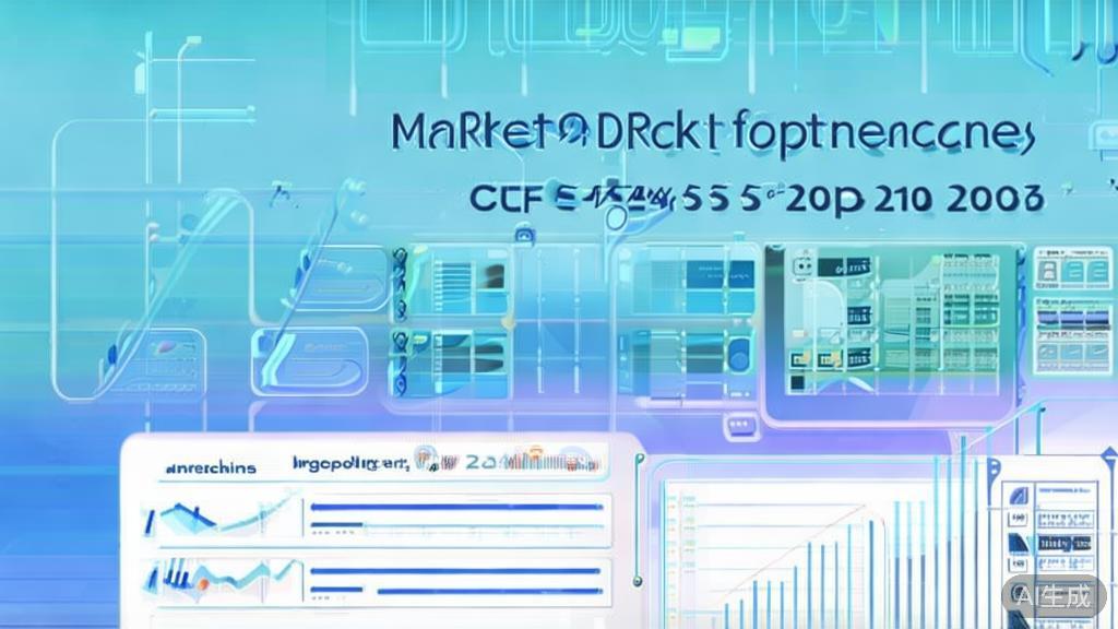 "Flat vector illustration of market research for franchise opportunities in 2026, dashboard style, soft blue gradient"