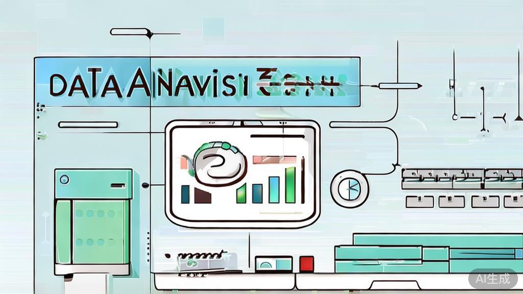 High-quality business illustration regarding data analysis in marketing, minimal flat design