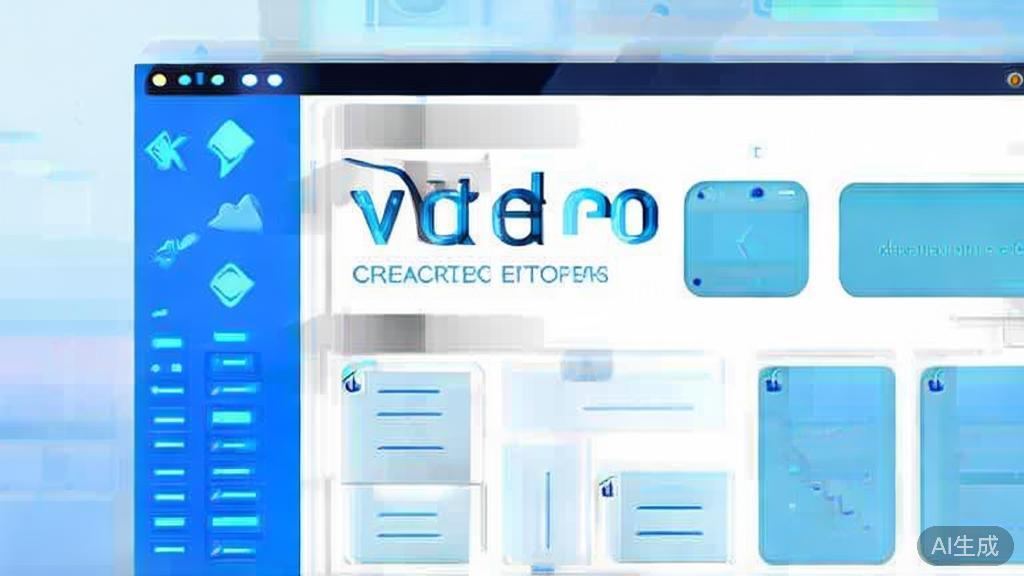 Flat vector illustration of video creation tips, dashboard style, soft blue gradient