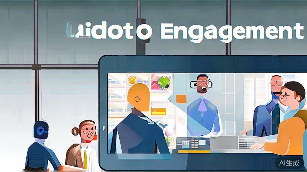 "High-quality business illustration regarding video engagement, minimal flat design"