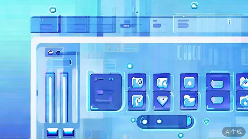 Flat vector illustration of social media sharing, dashboard style, soft blue gradient
