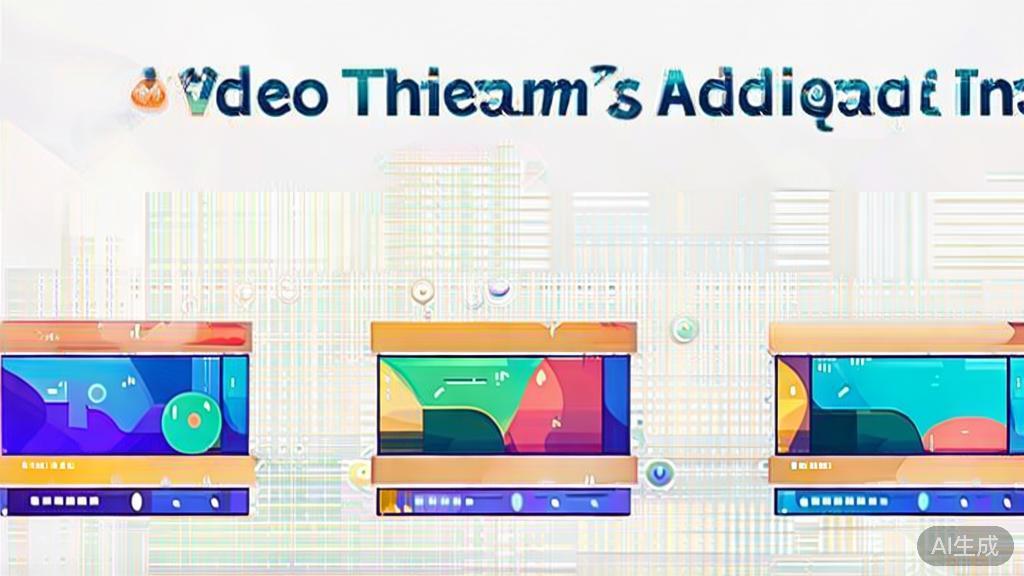 High-quality illustration showing the concept of video themes and audience targeting, minimal flat design