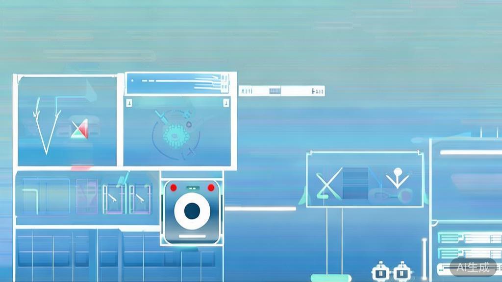 Flat vector illustration of video shooting process, dashboard style, soft blue gradient